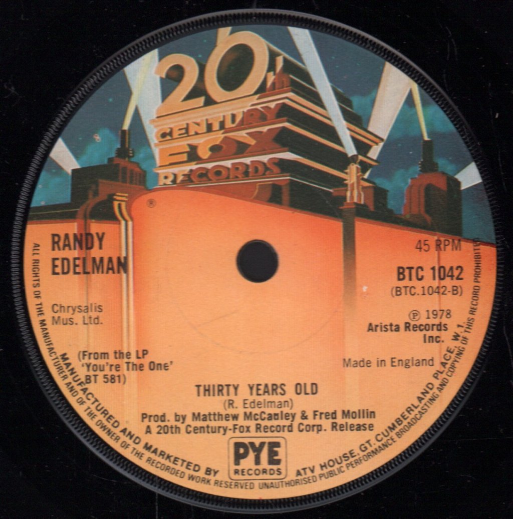 Randy Edelman - Don't Let Go Of Me - 7 Inch