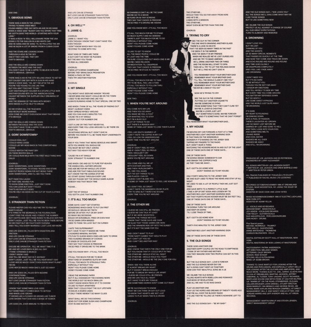 Joe Jackson - Laughter And Lust - Lp