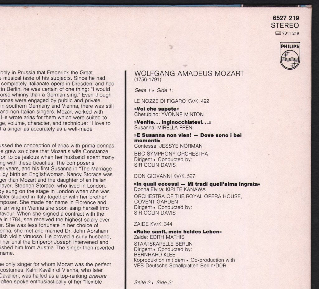 Various Artists - La Prima Donna In Mozart - Lp