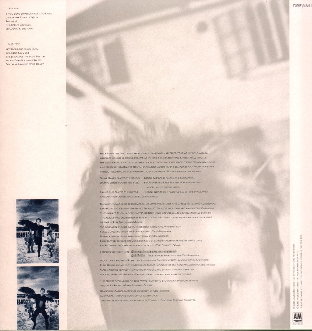 Sting - Dream Of The Blue Turtles - Lp