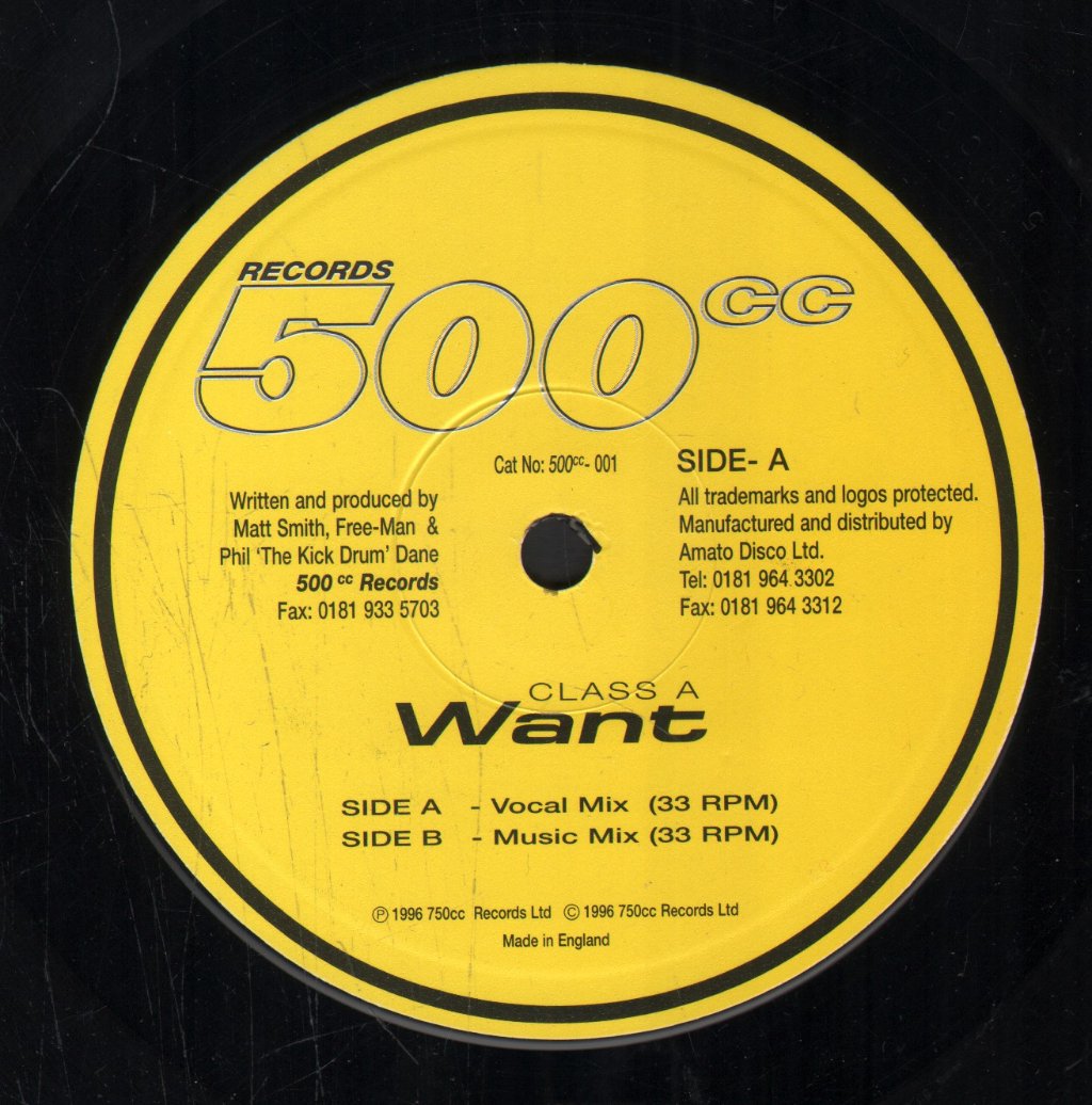 Class A - Want - 10 Inch