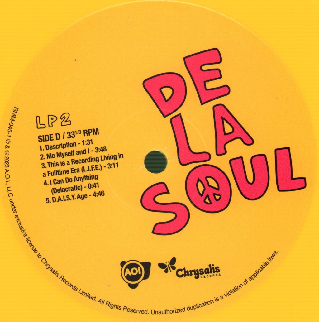 De La Soul - 3 Feet High And Rising (Yellow Vinyl) - Double Lp