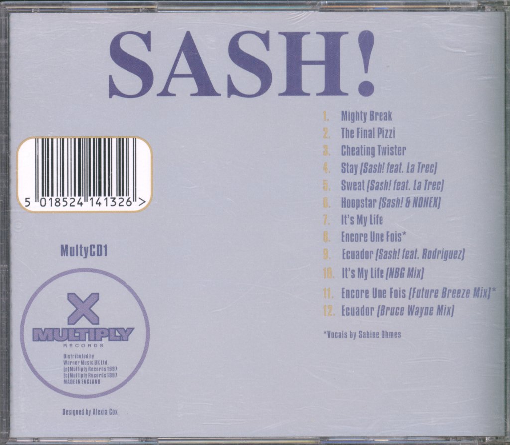 Sash! - It's My Life - Cd