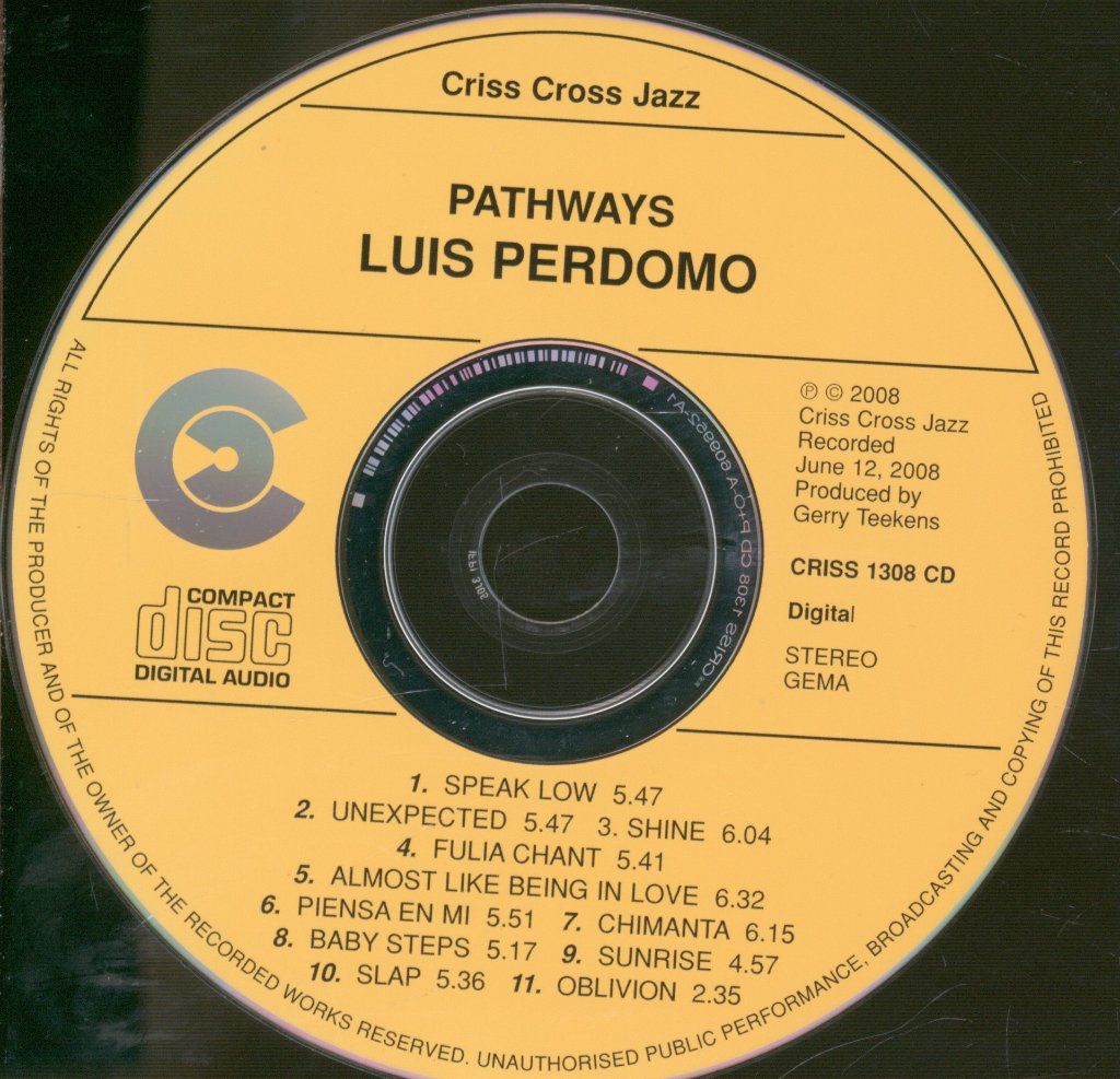 Luis Perdomo - Pathways - Cd
