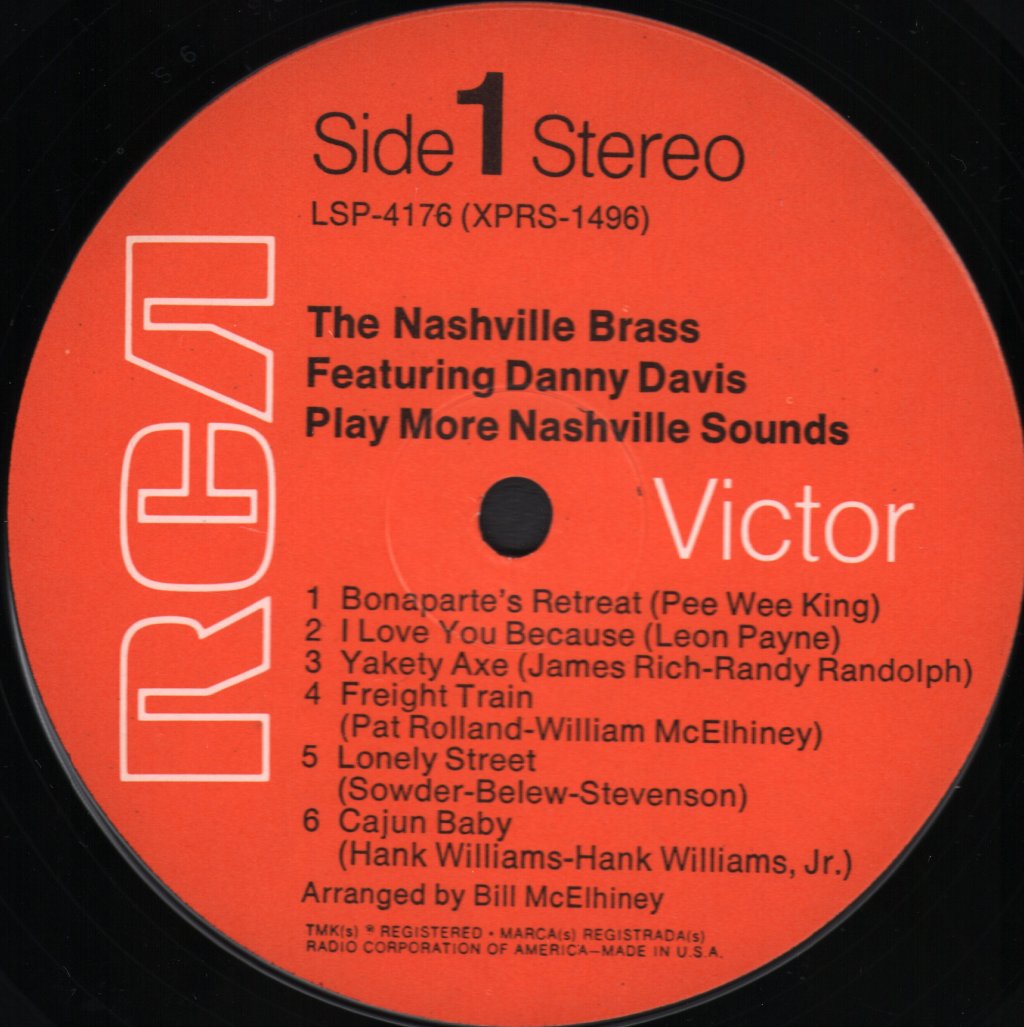 Danny Davis And The Nashville Brass - Play More Nashville Sounds - Lp