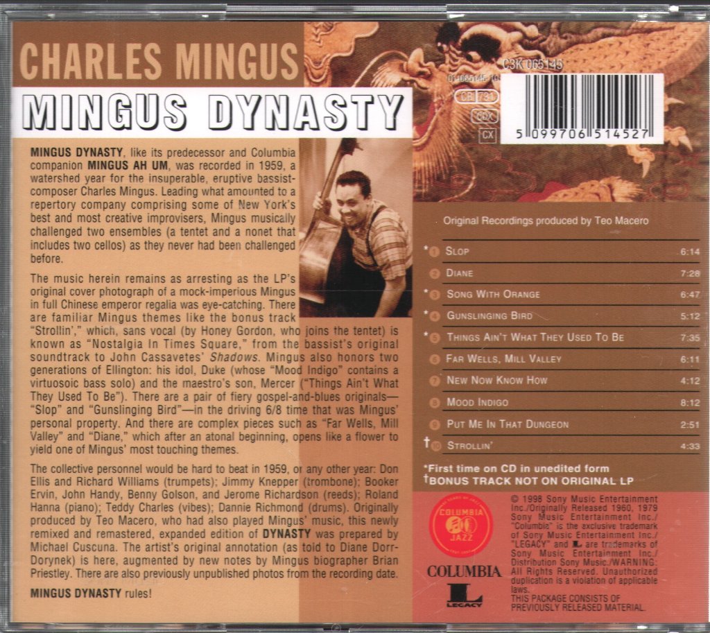 Charles Mingus - Complete 1959 Columbia Recordings - Cd Set