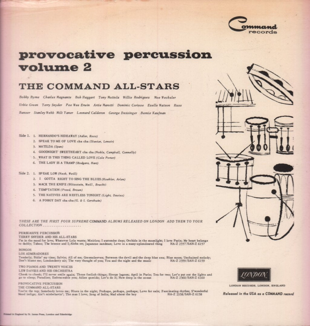 Command All-Stars - Provocative Percussion Volume 2 - Lp