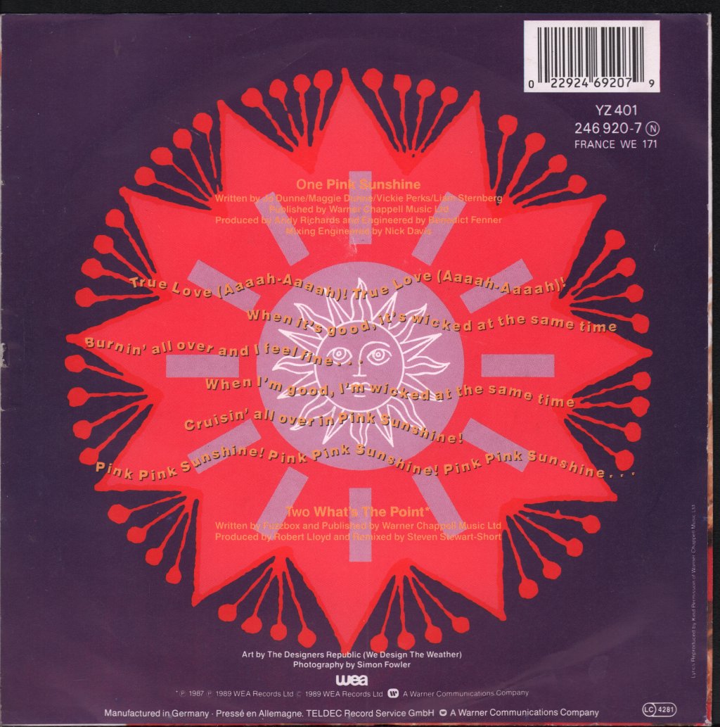 Fuzzbox - Pink Sunshine - 7 Inch