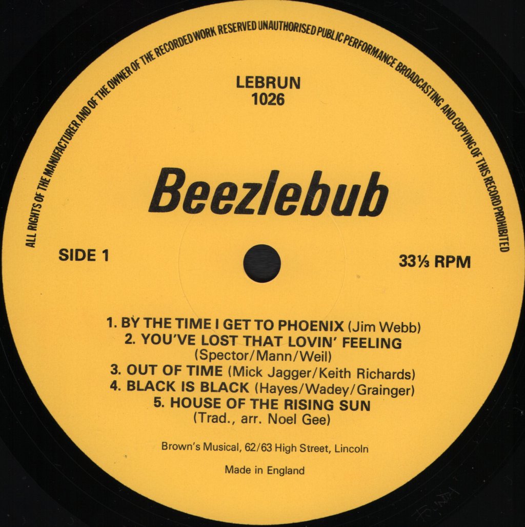 Beezlebub - Beezlebub - Lp