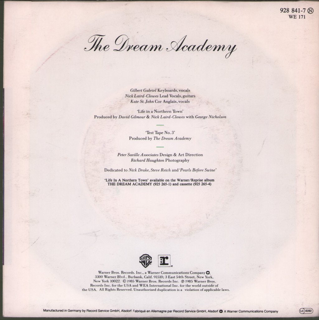 Dream Academy - Life In A Northern Town - 7 Inch