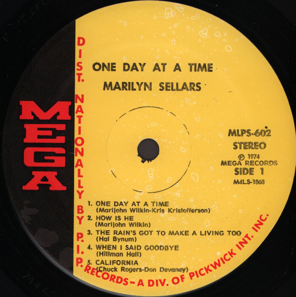 Marilyn Sellars - One Day At A Time - Lp