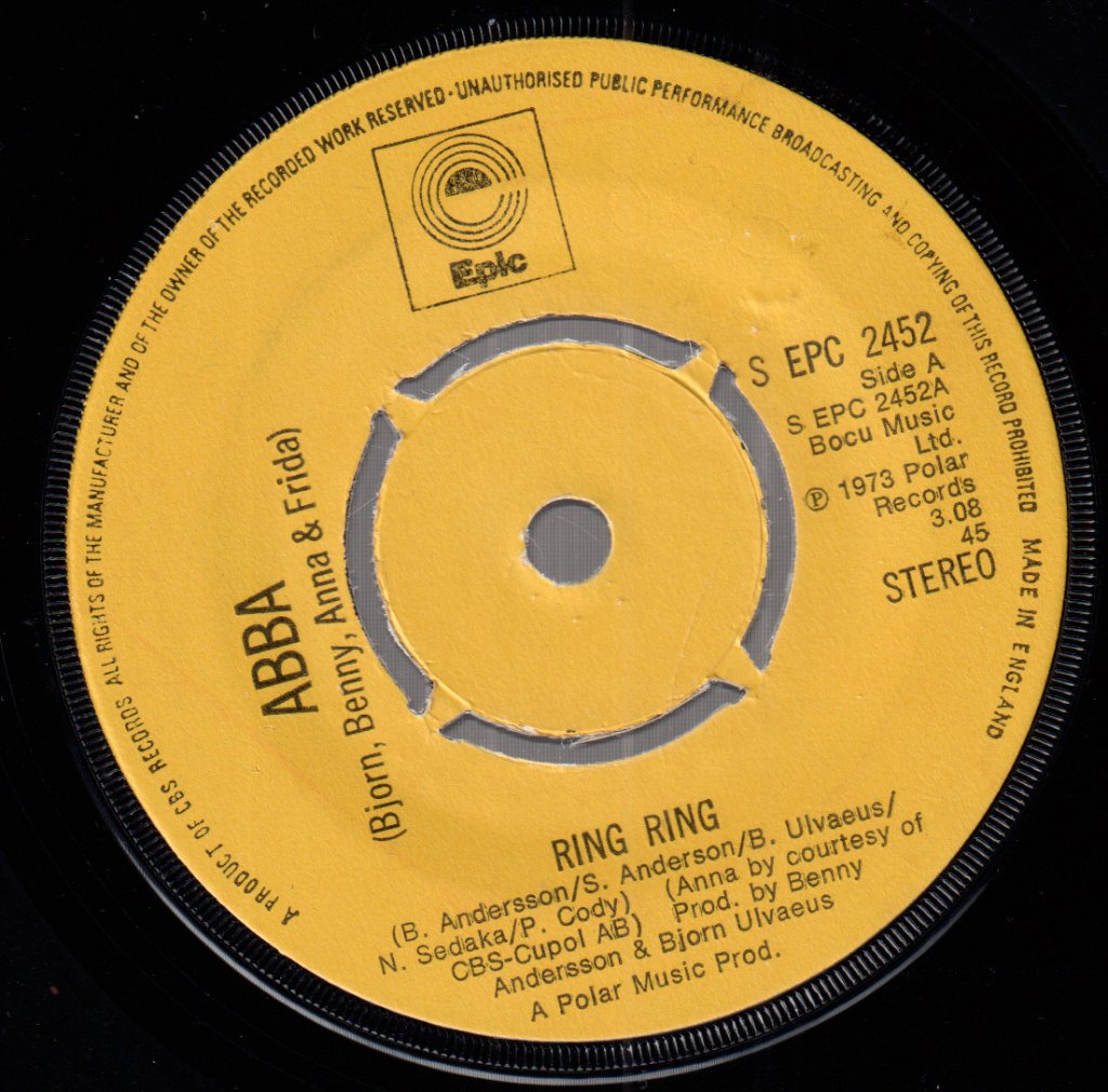 ABBA - Ring Ring - 7 Inch