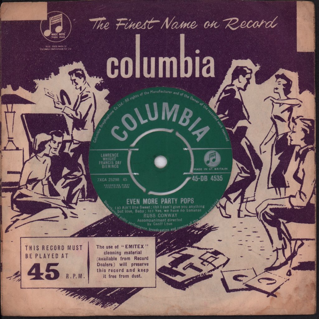 Russ Conway - Even More Party Pops - 7 Inch