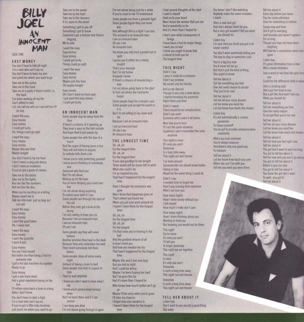 Billy Joel - An Innocent Man - Lp