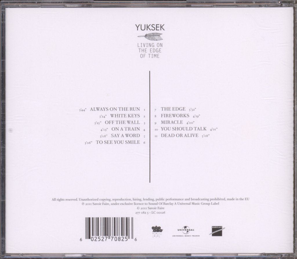 Yuksek - Living On The Edge Of Time - Cd