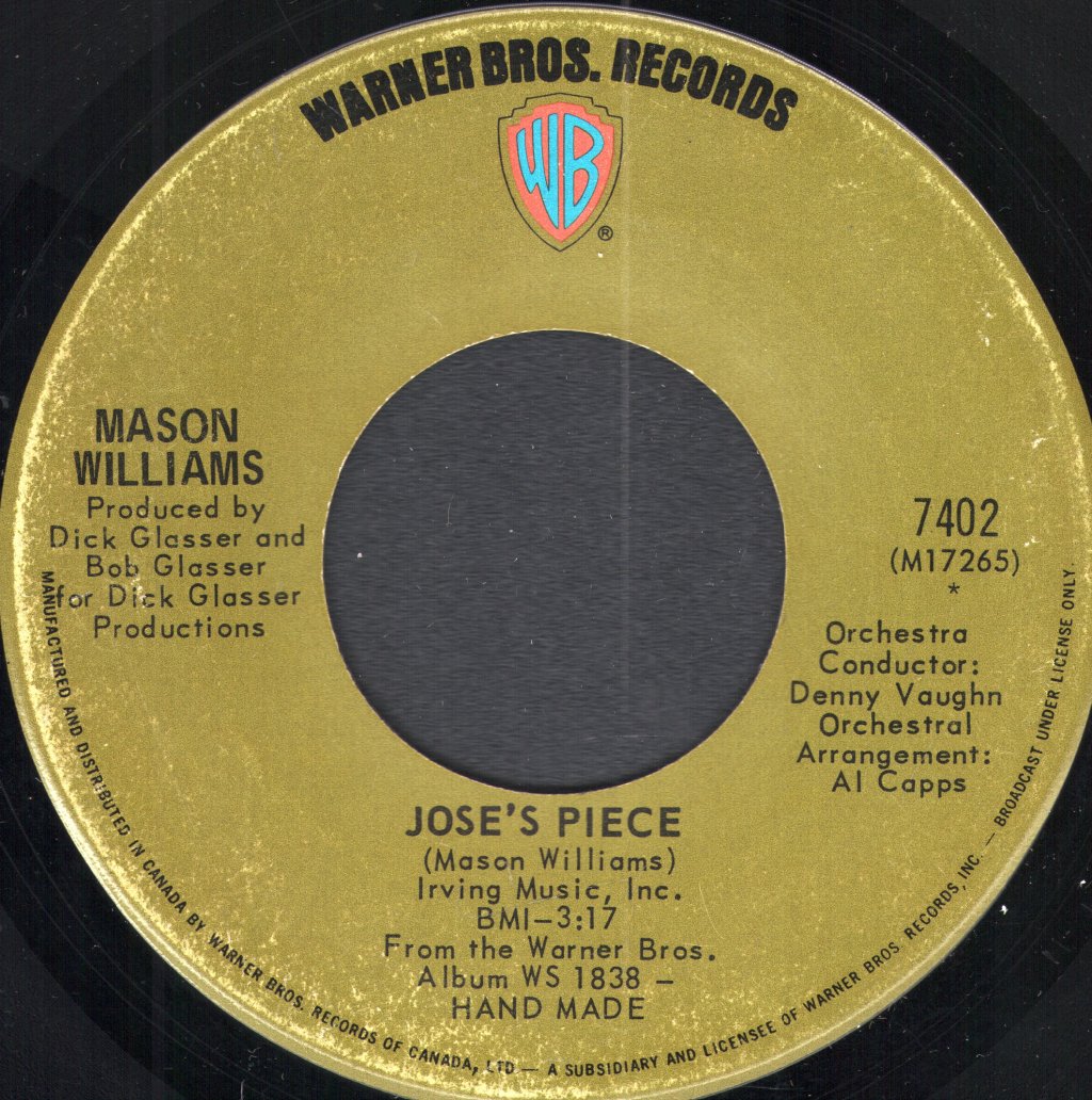 Mason Williams - Jose's Piece - 7 Inch