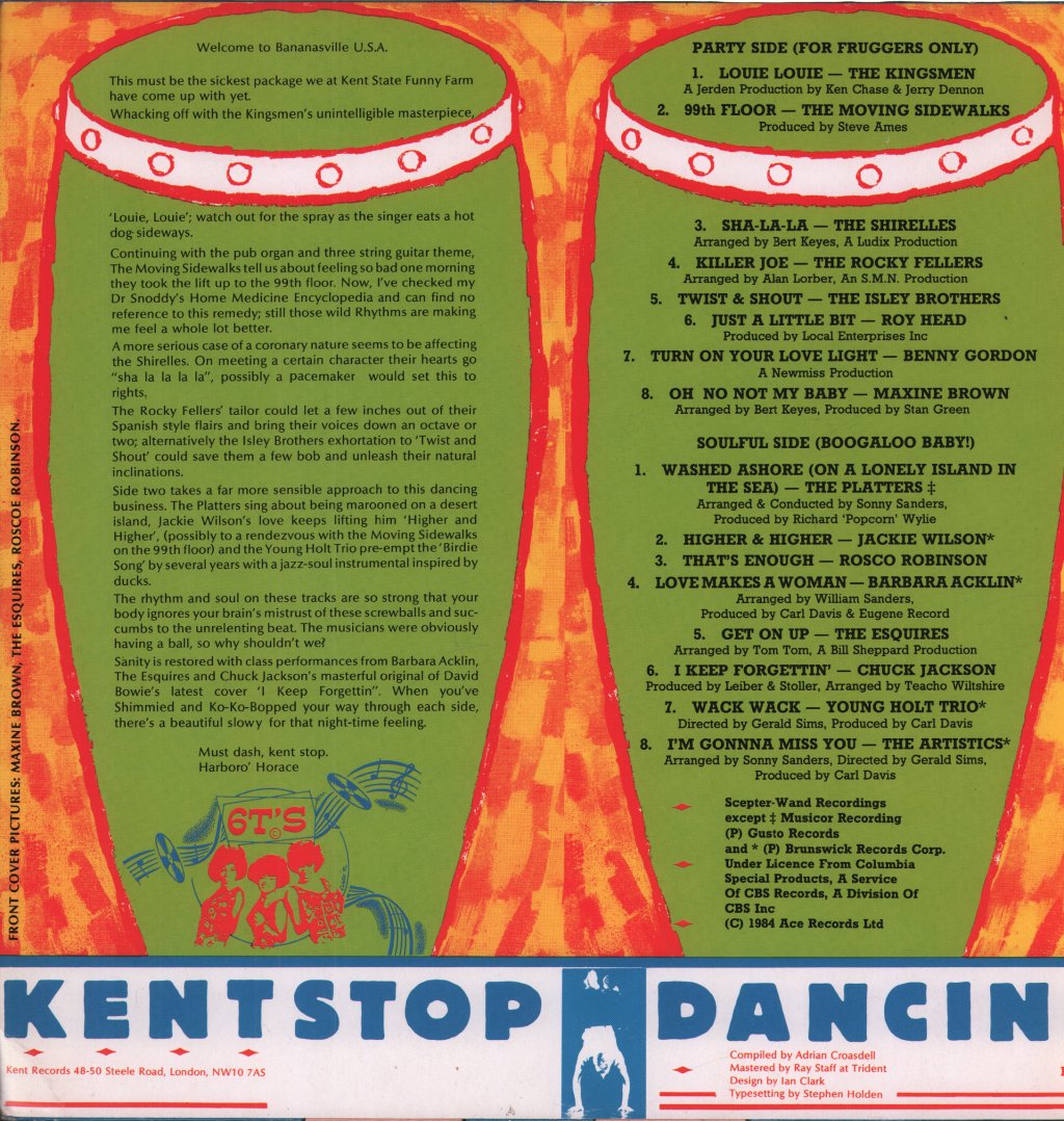 Various Artists - Kent Stop Dancing - Lp