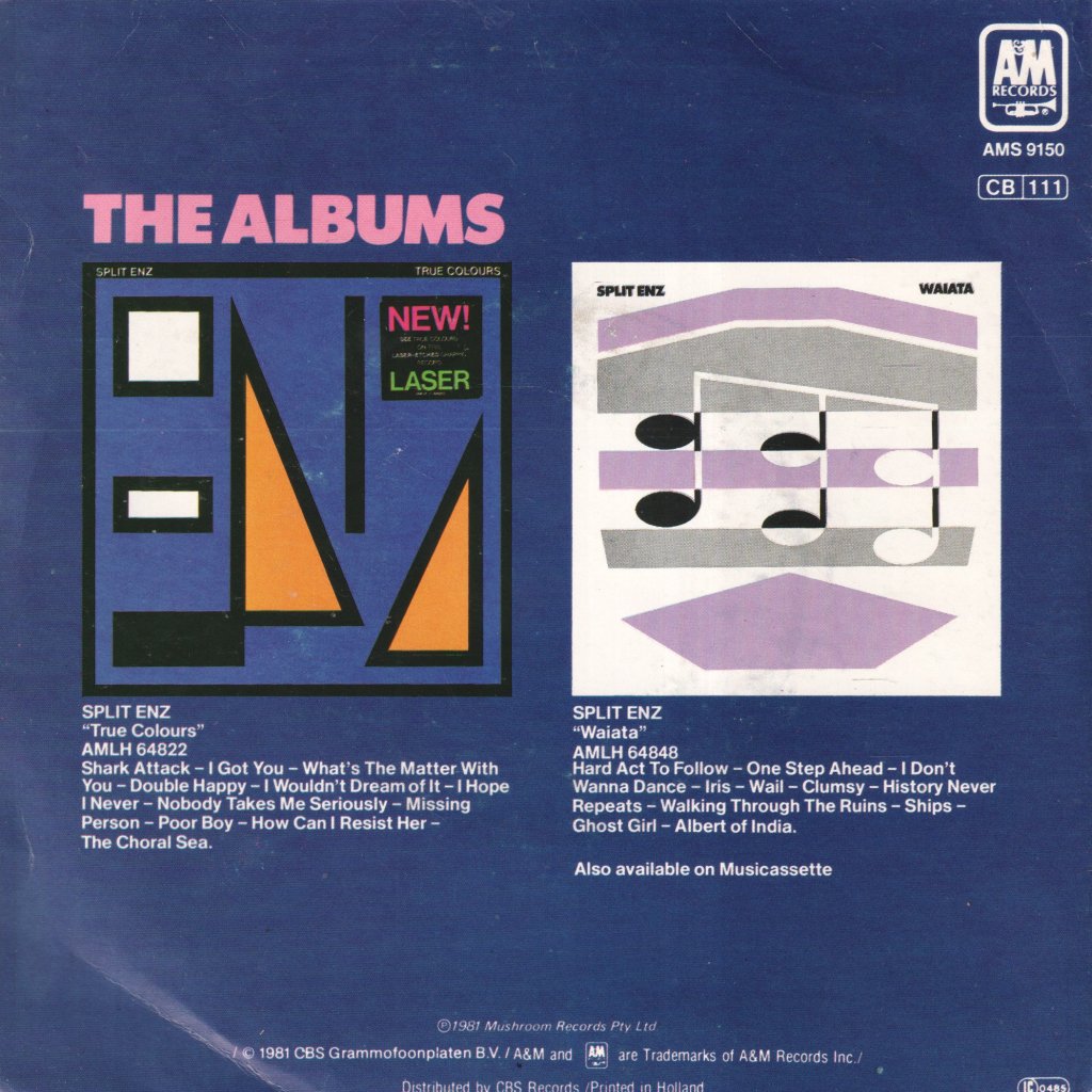 Split Enz - Hard Act To Follow - 7 Inch