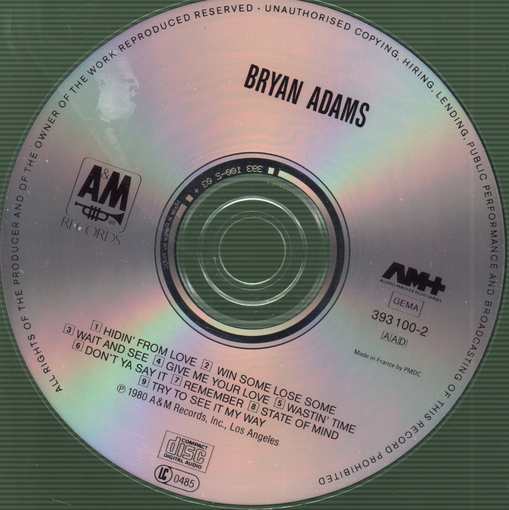 Bryan Adams - Bryan Adams - Cd