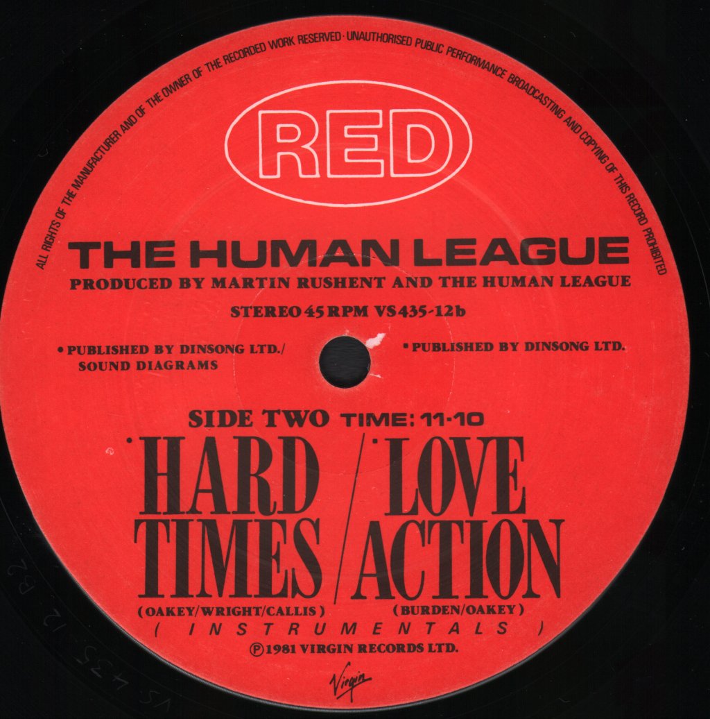 Human League - Hard Times/Love Action - 12 Inch
