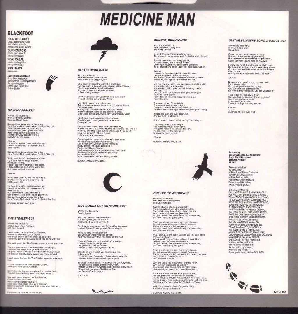 Blackfoot - Medicine Man - Lp