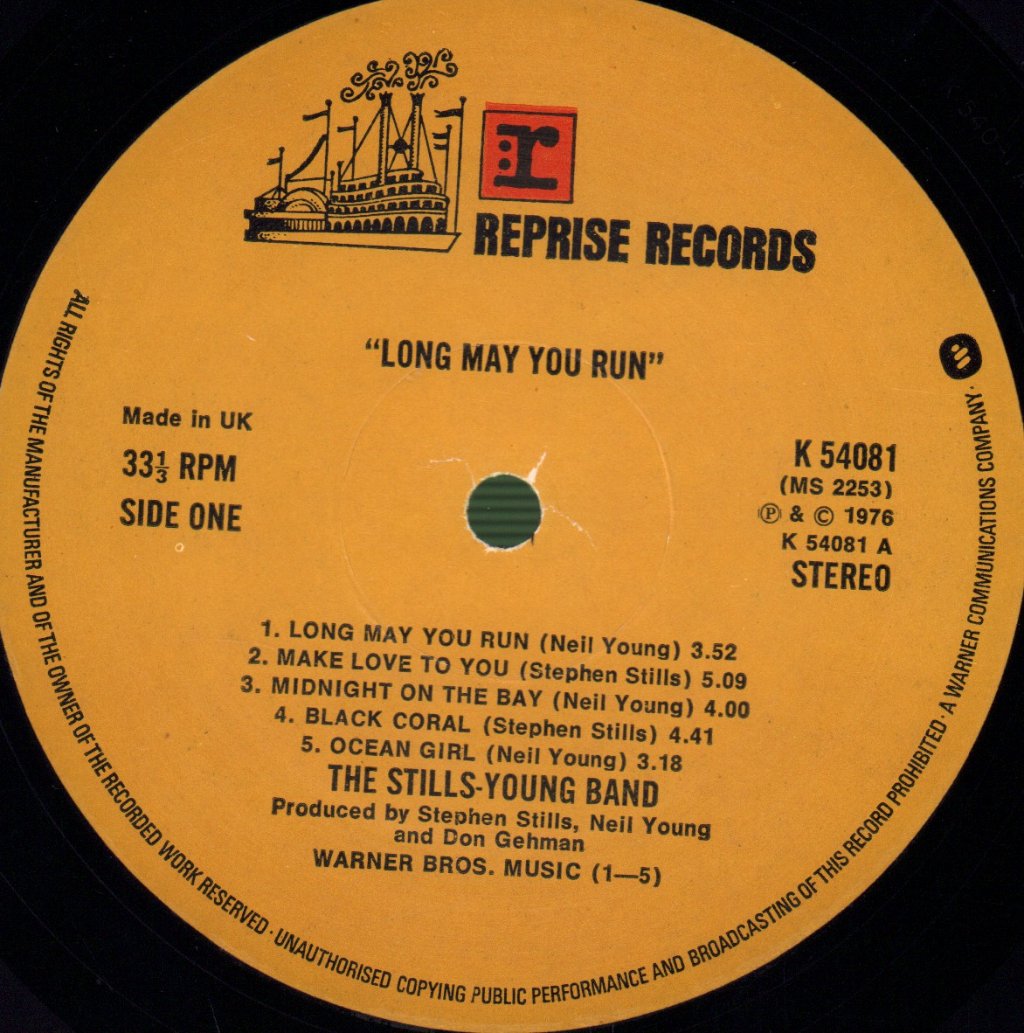 Stills Young Band - Long May You Run - Lp