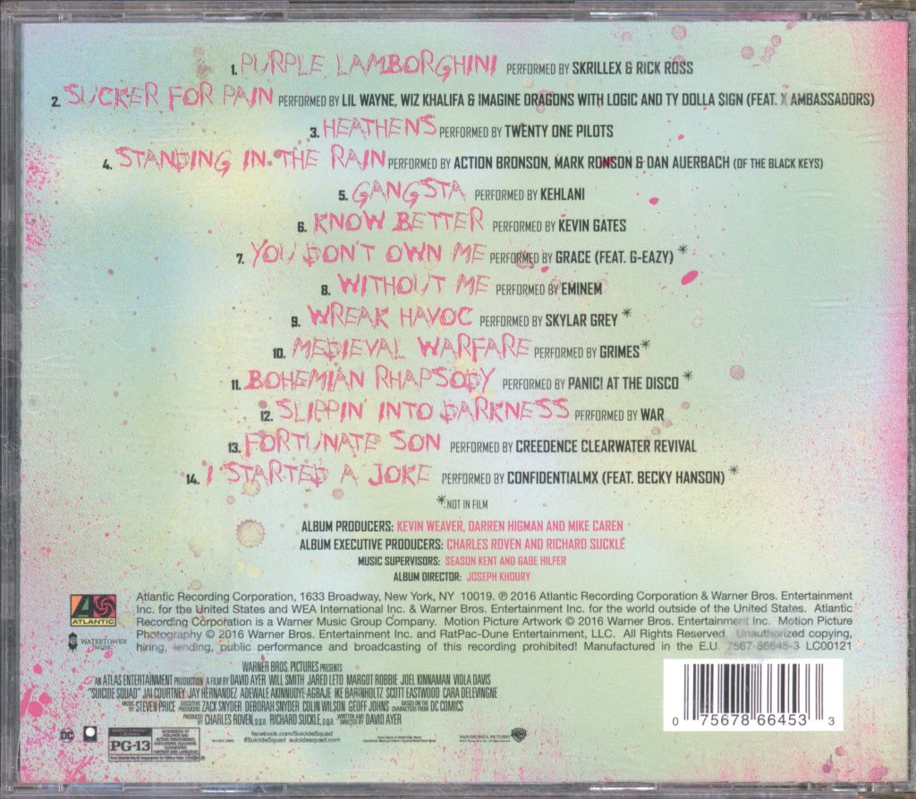 Various Artists - Suicide Squad (The Album) - Cd