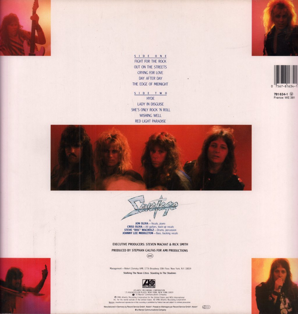 Savatage - Fight For The Rock - Lp