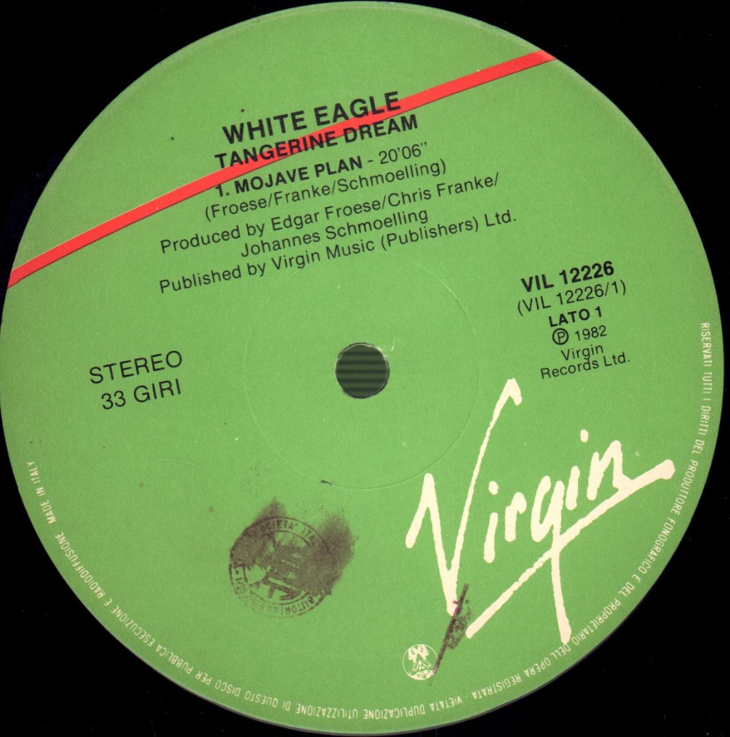 Tangerine Dream - White Eagle - Lp