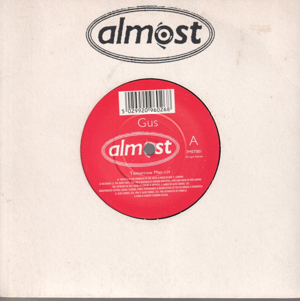 Gus Black - Tomorrow Man - 7 Inch