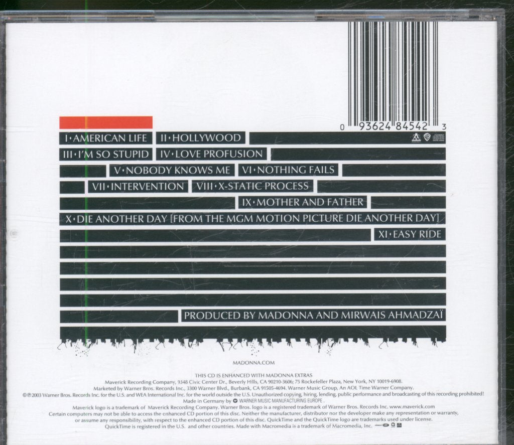 Madonna - American Life - Cd