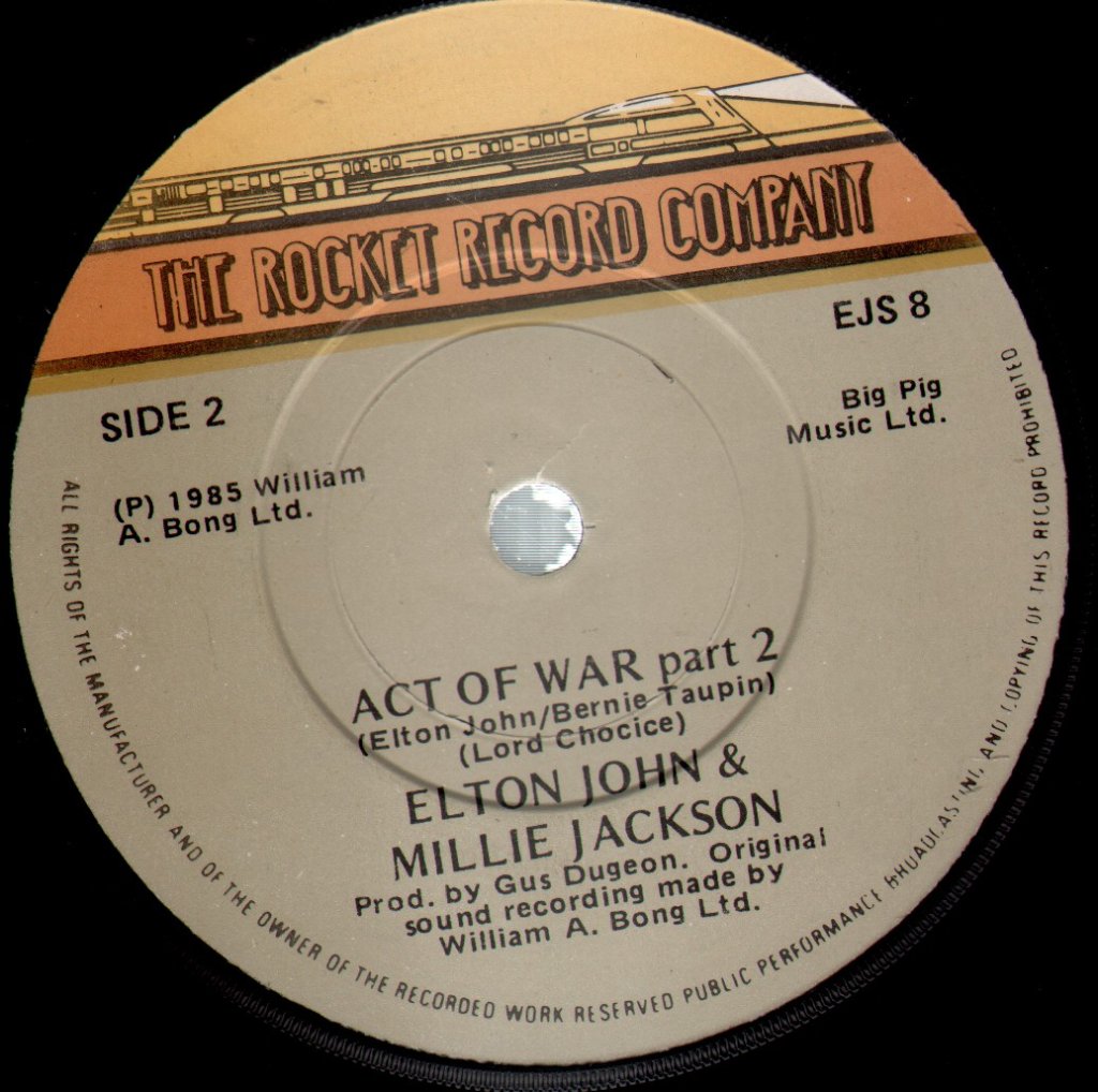 Elton John - Act Of War - 7 Inch
