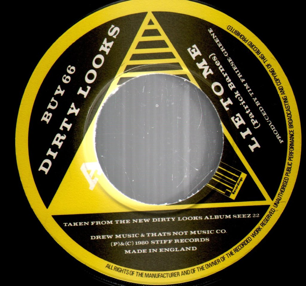 Dirty Looks (New Wave/Power Pop Group) - Lie To Me - 7 Inch
