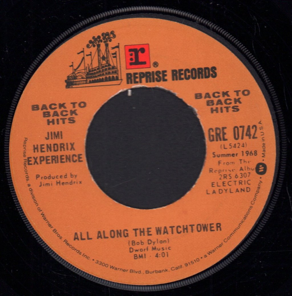 Jimi Hendrix Experience - Crosstown Traffic / All Along The Watchtower - 7 Inch