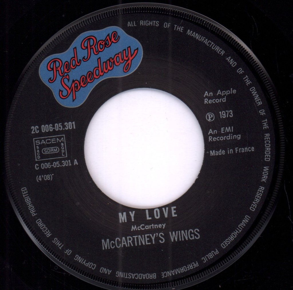 Mccartney's Wings - My Love - 7 Inch