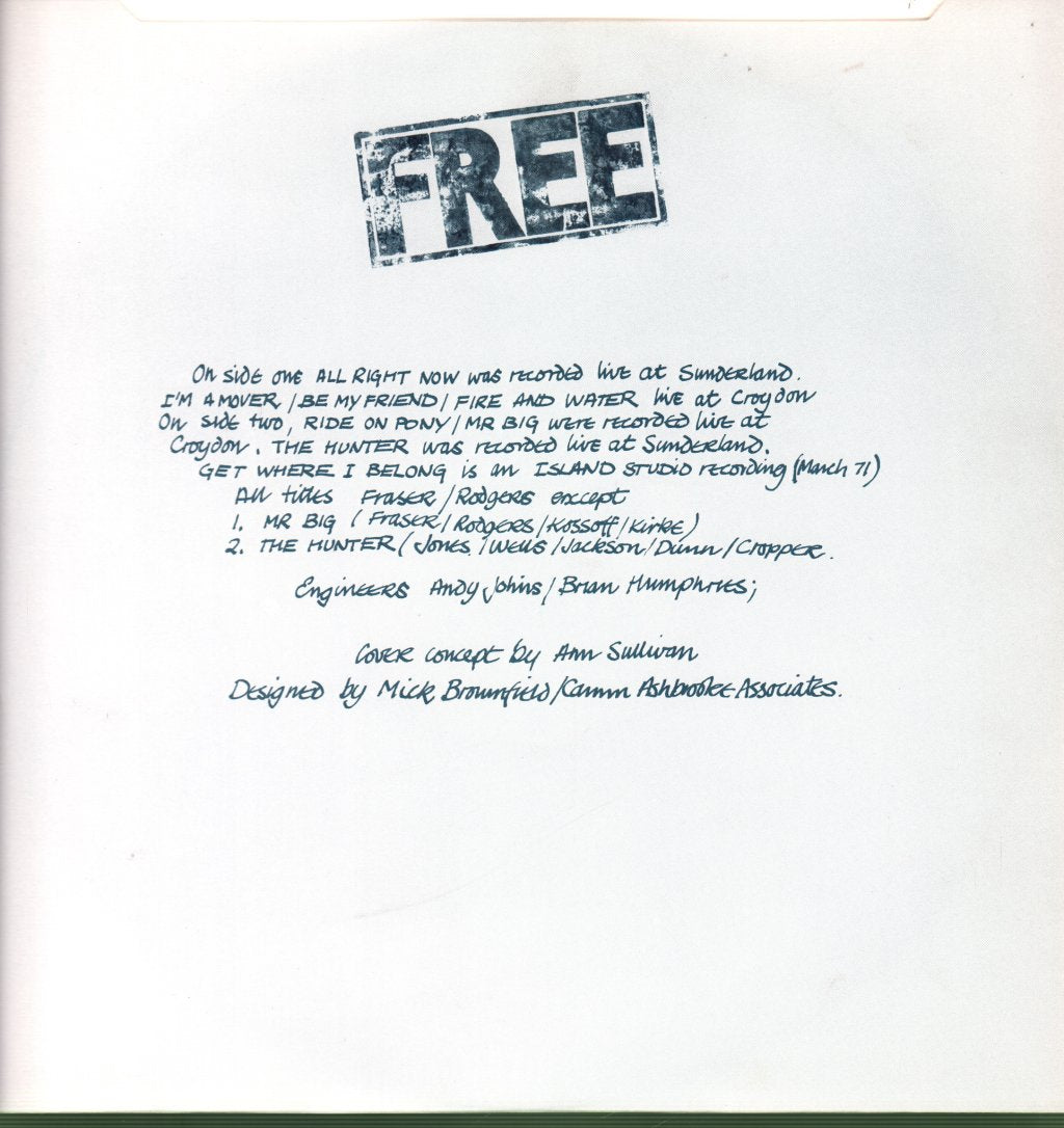 Free - Live - Lp