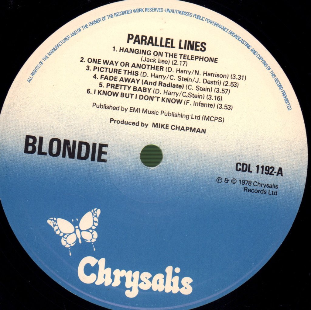Blondie - Parallel Lines - Lp