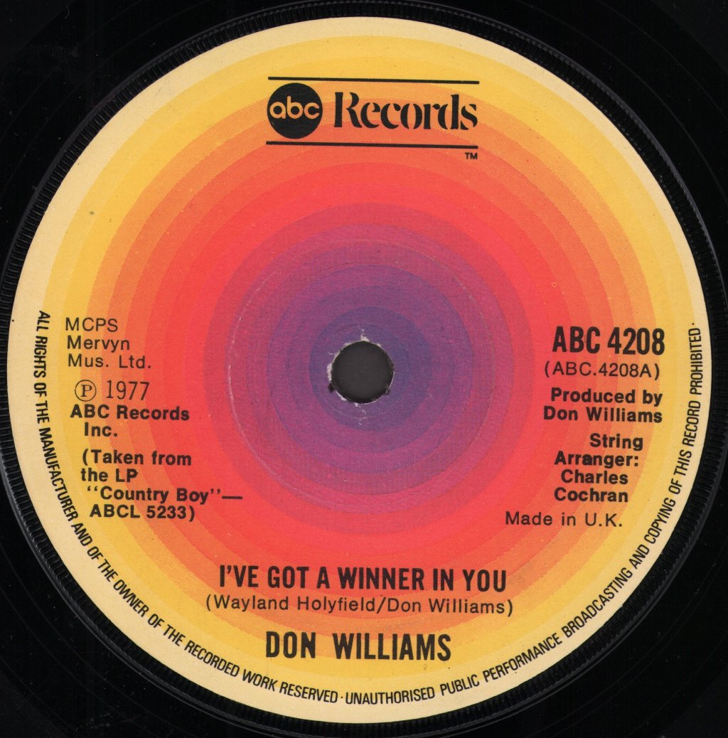 Don Williams - I've Got A Winner In You - 7 Inch