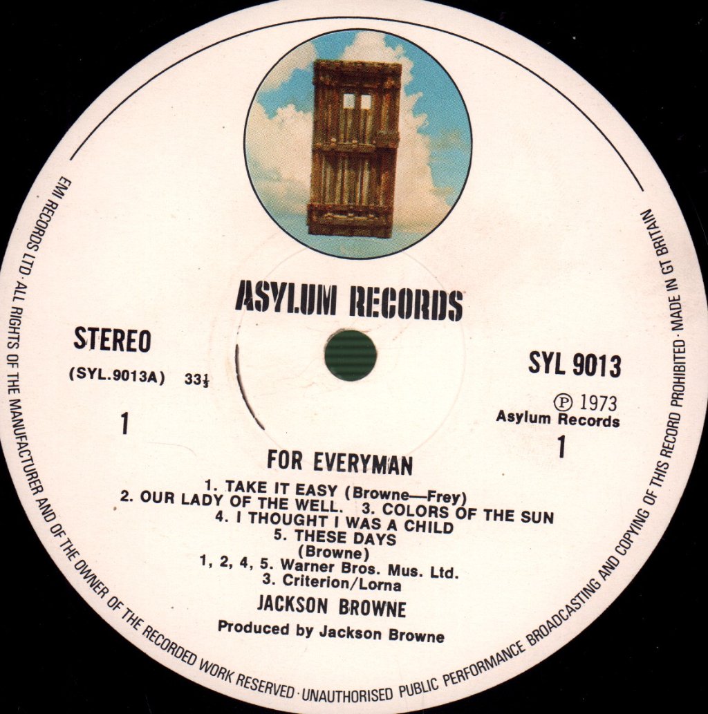 Jackson Browne - For Everyman - Lp