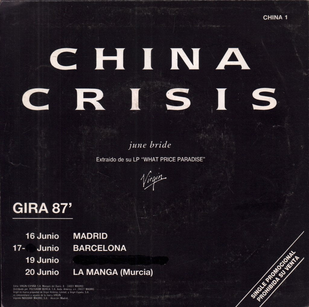 China Crisis - June Bride - 7 Inch