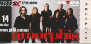 Amorphis - Live In Moscow 14/12/02 - Ticket