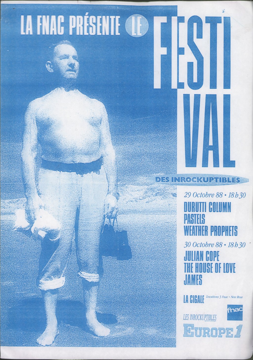 Festival Des Inrockuptibles - 29th/30th October 1988 - Flyer