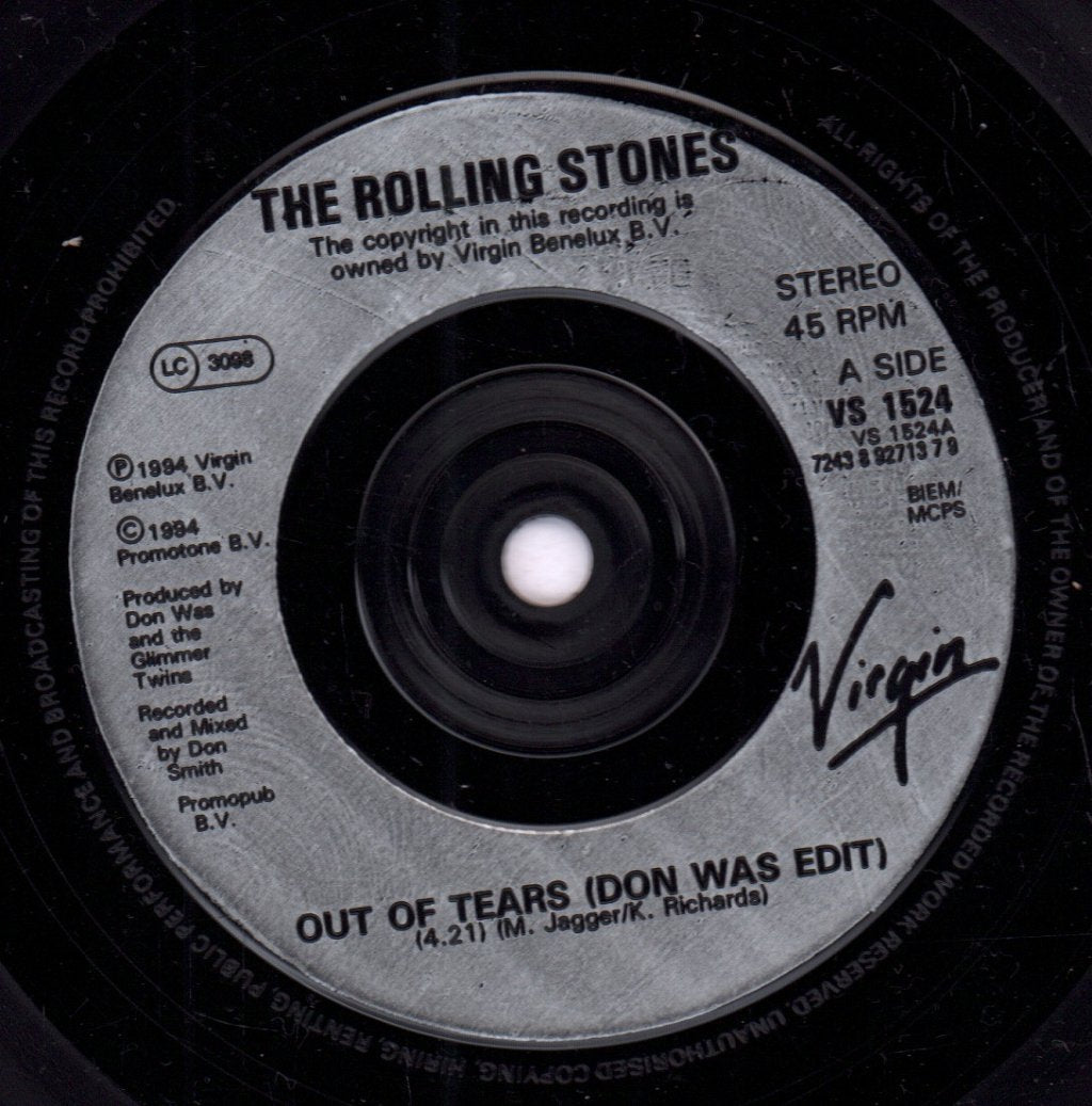 Rolling Stones - Out Of Tears - 7 Inch