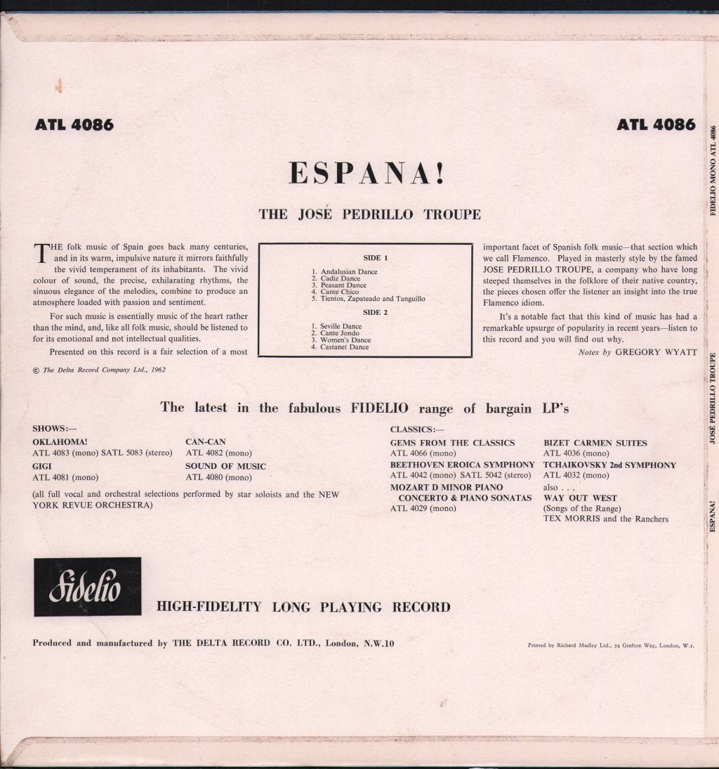 Jose Pedrillo - Espana! - Lp