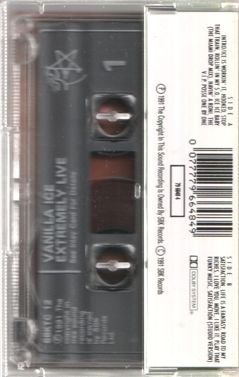 Vanilla Ice - Extremely Live - Cassette