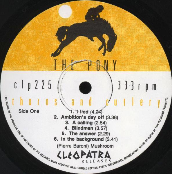 Pony - Thorns And Cutlery - Lp