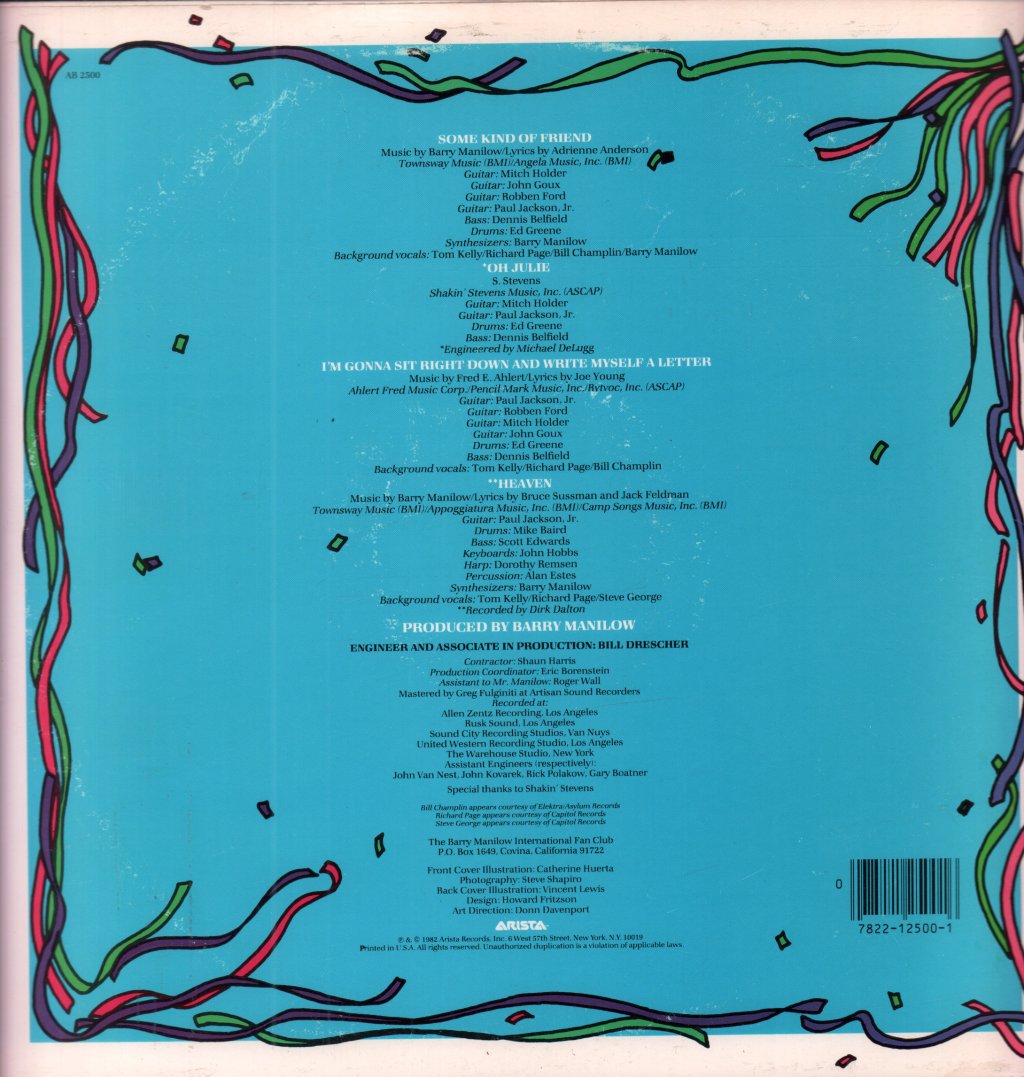 Barry Manilow - Oh Julie - 12 Inch