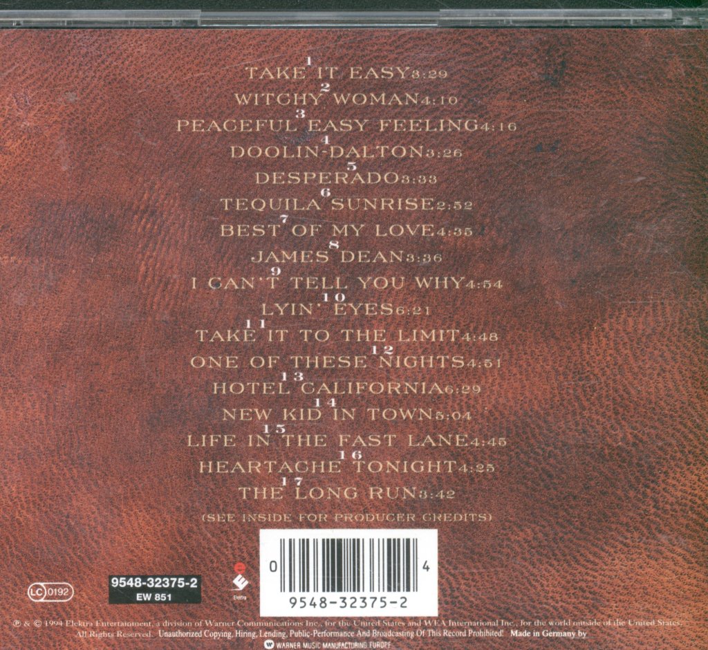 Eagles - Very Best Of The Eagles - Cd