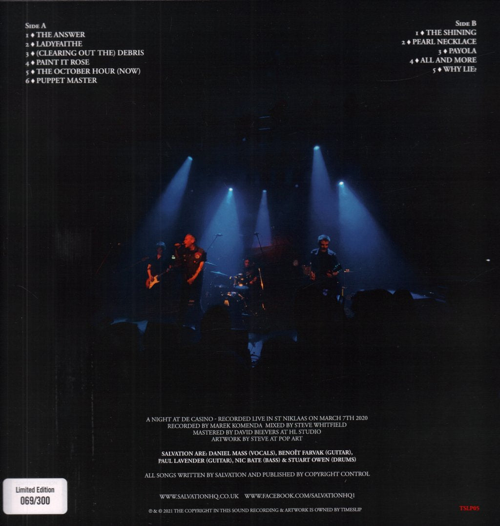 Salvation (Goth Group) - We Gave You Diamonds... Live at De Casino - Lp