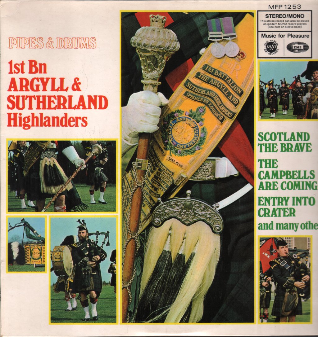 1st Bn Argyll & Sutherland Highlanders - Pipes & Drums - Lp